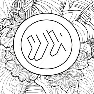 Deftones Band Logo Coloring Page | Deftones coloring page