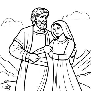 Abraham Et Sarah Coloriages