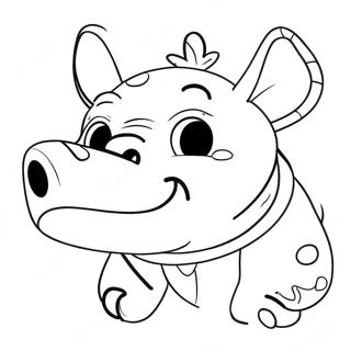 Colorful Bebop Character Coloring Page | Bebop coloring page