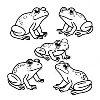 Frog Life Cycle Stages Coloring Page | Frog Life Cycle coloring page