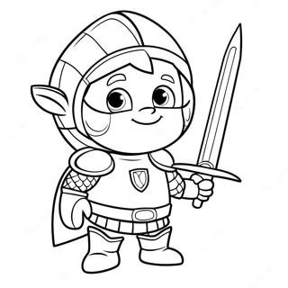 Mike the Knight Coloring Page | Mike the Knight coloring page