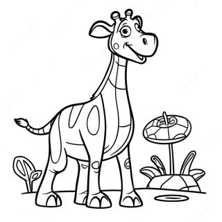 Melman Madagascar Coloring Page | Melman Madagascar coloring page