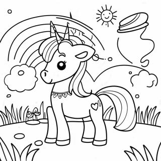 Whimsical Fantasy Scene Coloring Page | Imagination coloring page