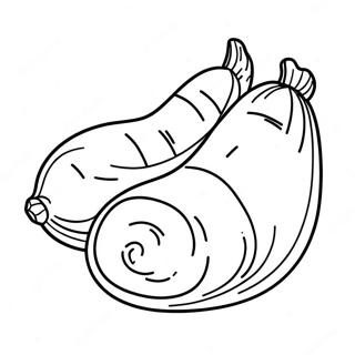 Sweet Potato Coloring Page | Sweet Potato coloring page