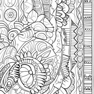 Navajo Patterns Coloring Page | Navajo coloring page