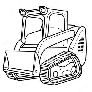 Skid Steer Coloring Page | Skid Steer coloring page