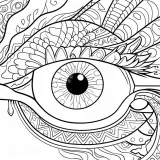 Dragon Eye Coloring Page | Dragon Eye coloring page