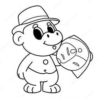 Cute Mrze Character Coloring Page | Mrze coloring page