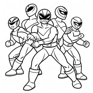 Ranger De Poder Páginas para Colorear