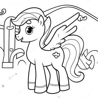 Zipp My Little Pony Målarbild | Zipp Min Lilla Pony målarbild