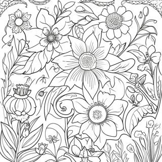 William Morris Nature Inspired Coloring Page | William Morris coloring page