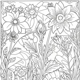 William Morris Halaman Mewarnai