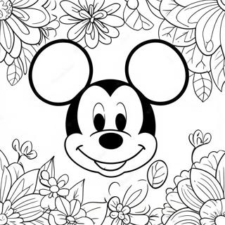 Cara De Mickey Mouse Páginas para Colorear