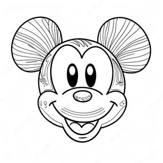 Mickey Mouse Ansigt Malebøger