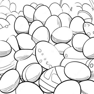 Colorful Easter Eggs Coloring Page | Easter for Adults coloring page