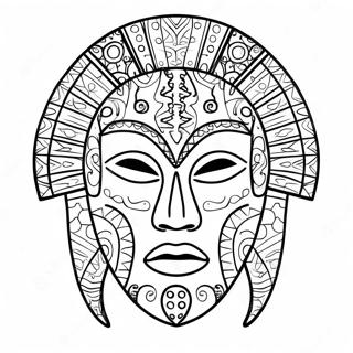 Afrikansk Maske Malebøger