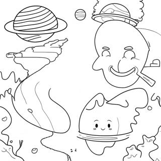 Worlds Within Worlds Coloring Page | Worlds Within Worlds Finished coloring page