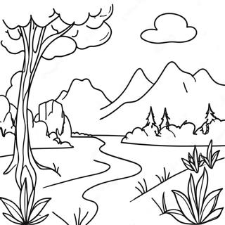 Land Coloring Page | Land coloring page