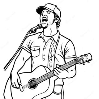 Luke Bryan Coloring Pages