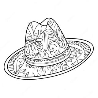 Sombrero Coloring Page | Sombrero coloring page