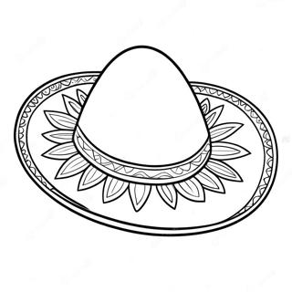 Sombrero Páginas para Colorear