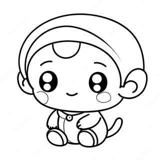 Cute Xiao Character Coloring Page | Xiao coloring page