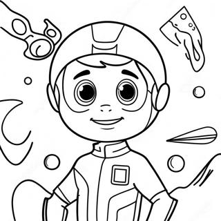 Miles from Tomorrowland Coloring Page | Miles from Tomorrowland coloring page