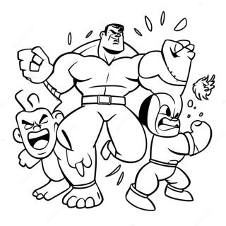 Exciting Rumble Movie Characters Coloring Page | Rumble Movie coloring page