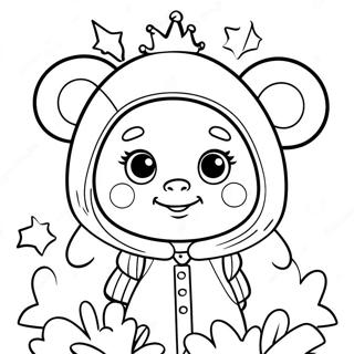 Baby in Yellow Costume Coloring Page | Baby in Yellow coloring page
