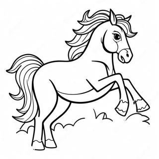 Western Horse Coloring Page | Western Horse coloring page