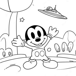 Mickey Mouse Clubhouse Space Adventure Coloring Pages