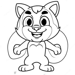 Talking Tom Hero Coloring Page | Talking Tom Hero coloring page