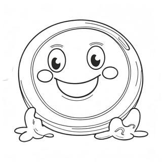 Colorful Thing with Smiling Face Coloring Page | Thing coloring page