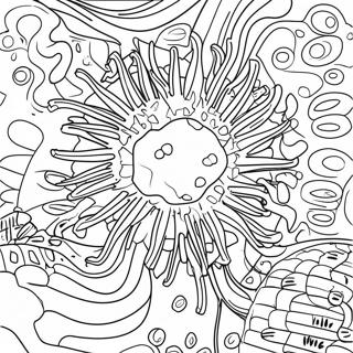 Virus Coloring Page | Virus coloring page