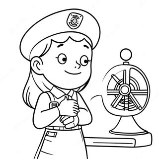 Rosie Revere Engineer Coloring Page | Rosie Revere Engineer coloring page