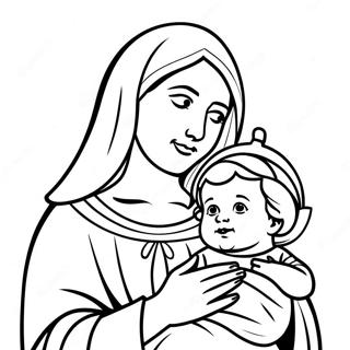 Mary and Joseph Coloring Pages