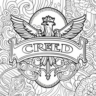 Creed Logo Coloring Page | Creed coloring page