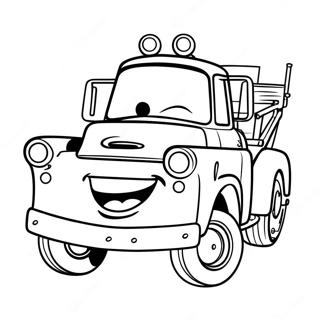 Mater Coloring Page | Mater coloring page