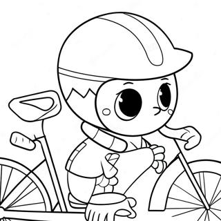 Bike Safety Awareness Coloring Page | Bike Safety coloring page