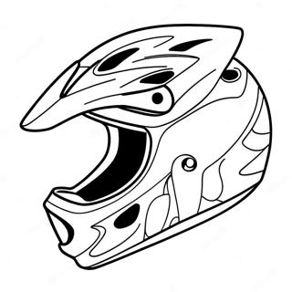 Colorful Bicycle Helmet Safety Coloring Page | Bike Safety coloring page