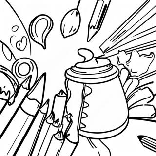 Crayola Art With Edge Coloring Page | Crayola Art With Edge coloring page