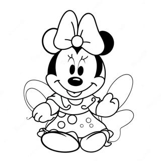 Minnie Bowtique Coloring Page | Minnie Bowtique coloring page