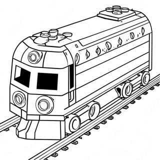 Lego Train Coloring Page | Lego Train coloring page