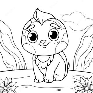 Tiko Coloring Page | Tiko coloring page