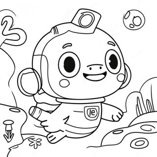 Adventurous Vegimal Octonauts Coloring Page | Vegimal Octonauts coloring page