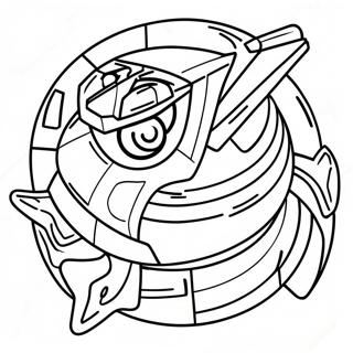Beyblade Achilles Coloring Page | Beyblade Achilles coloring page