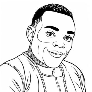 Kevin Gates Coloring Page | Kevin Gates coloring page