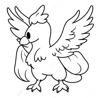 Moltres Coloring Page | Moltres coloring page