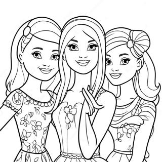 Barbie och Hennes Systrar Målarbild | Barbie och Hennes Systrar målarbild
