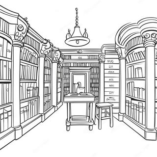 Charming La Prade Library Coloring Page | La Prade Library Chesterfield VA coloring page